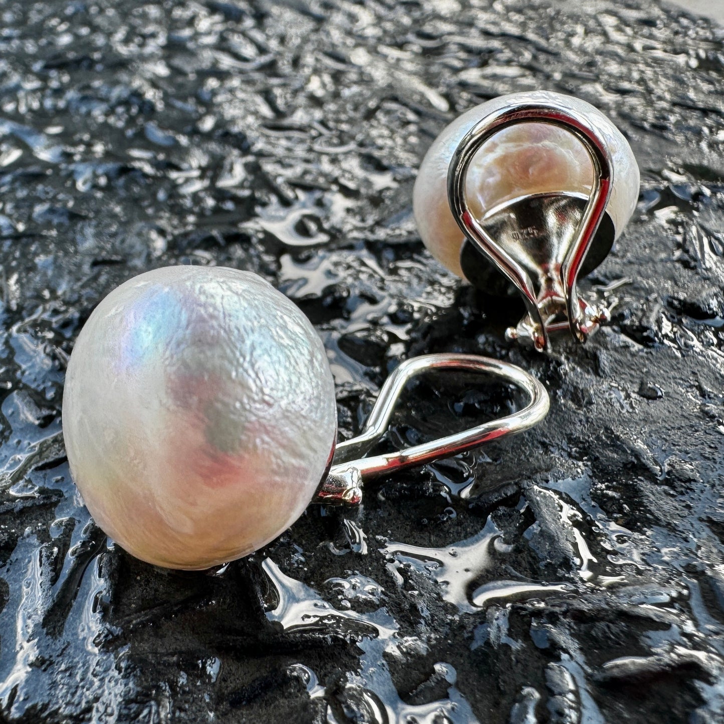 "Statement" Freshwater Pearl Clip-on Earrings