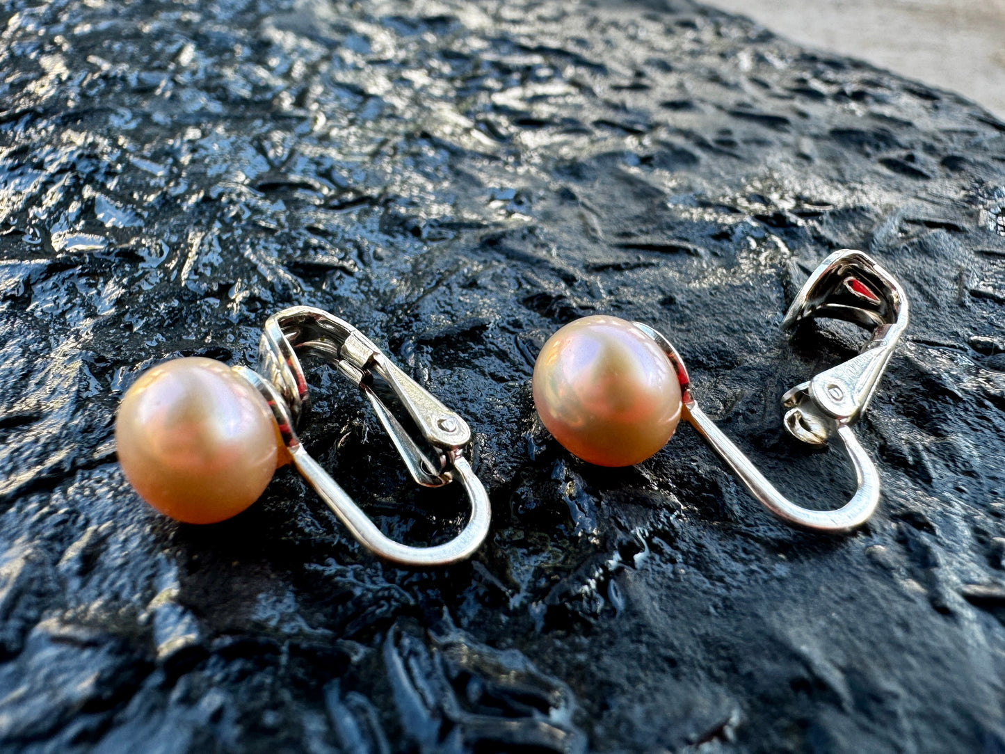 "Rosegold" Freshwater Pearl Clip-on Earring