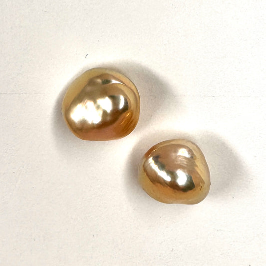 Organic Baroque Freshwater Studs