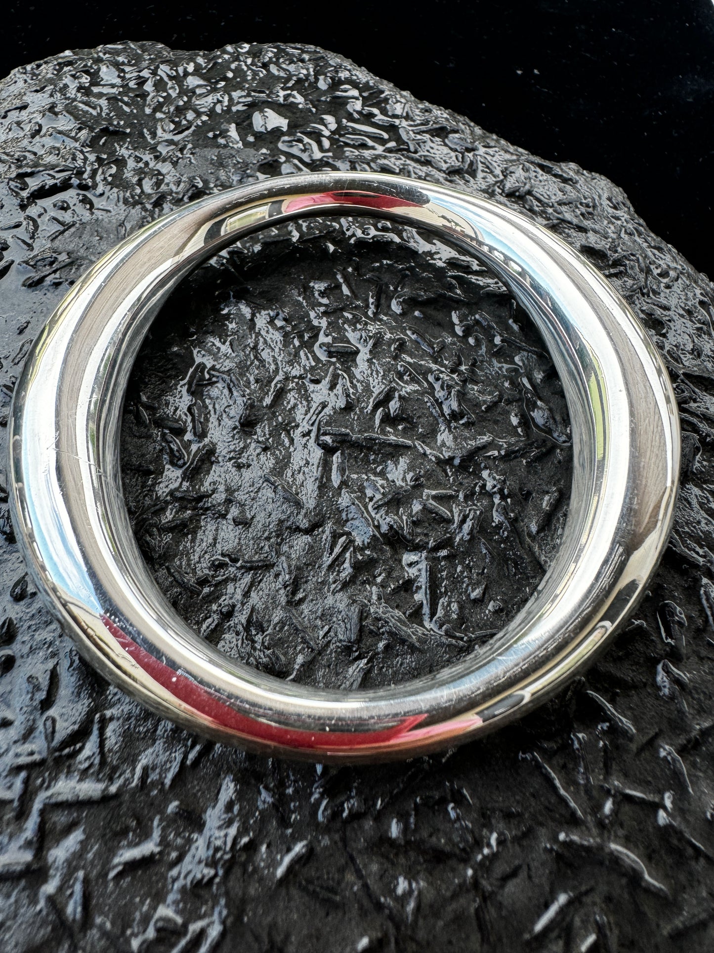 "Ohhh My..." Sterling Silver Bangle Bracelet