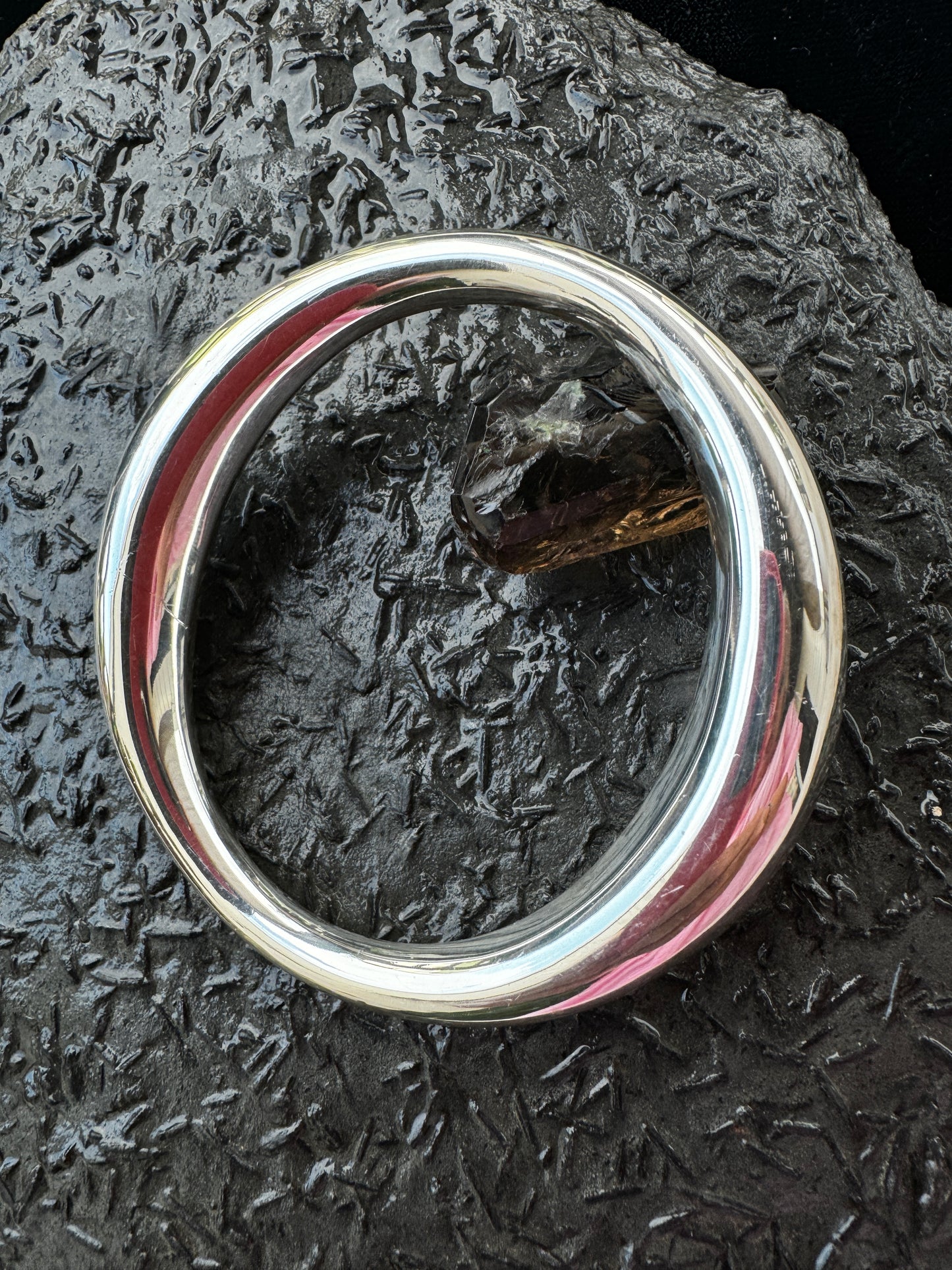 "Ohhh My..." Sterling Silver Bangle Bracelet