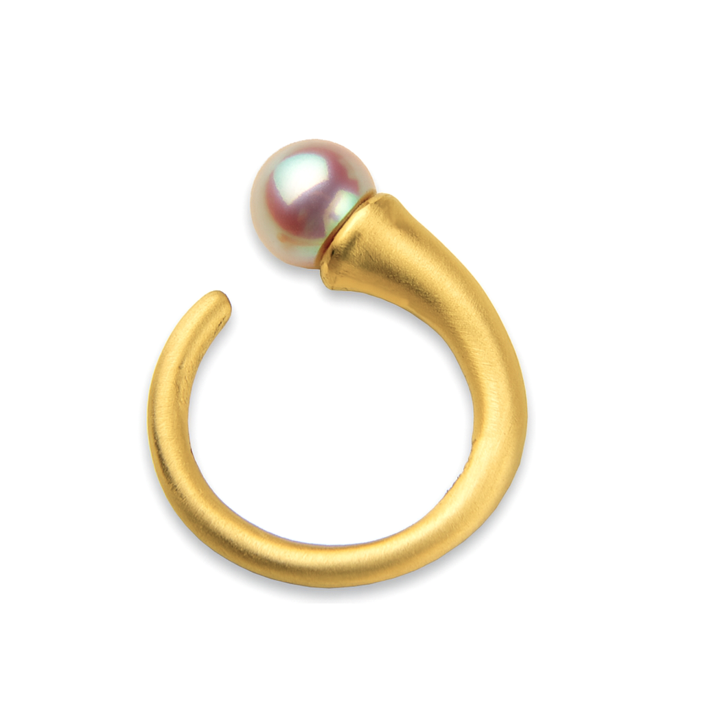 Chasing Ring in 14K Yellow Gold